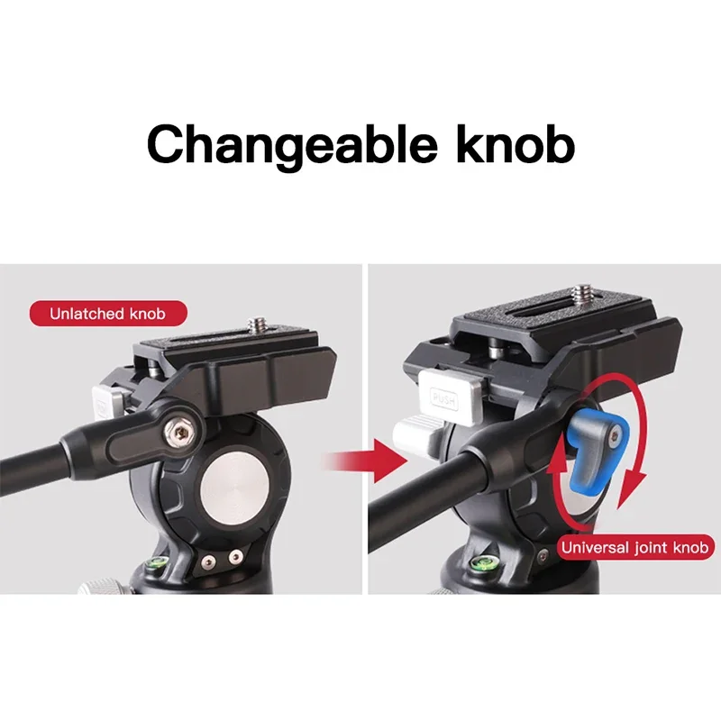 V3 حامل ثلاثي صغير برأس سائل فيديو خفيف الوزن لحامل ثلاثي القوائم Monopod Arca لوحة الإصدار السريع لمصنع DSLR