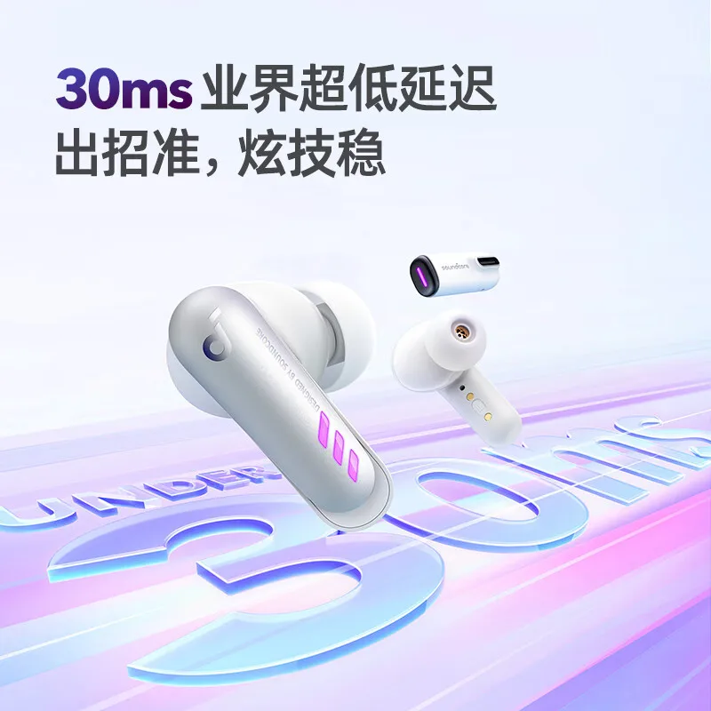 Горячая Распродажа 2025 года Soundcore VR P10 30 мс с сверхнизкой задержкой, настоящая беспроводная игровая гарнитура для киберспорта 2,4G A3850