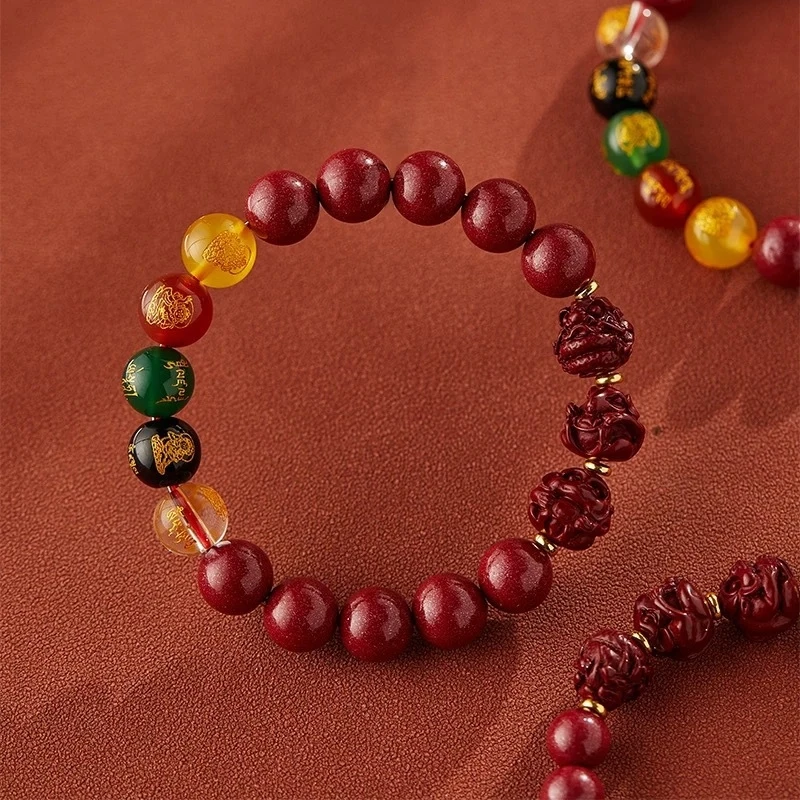 New Five-Way Fortune God Three-in-One Zodiac Amulet Men and Women, Auspicious Bracelet Horse Zodia