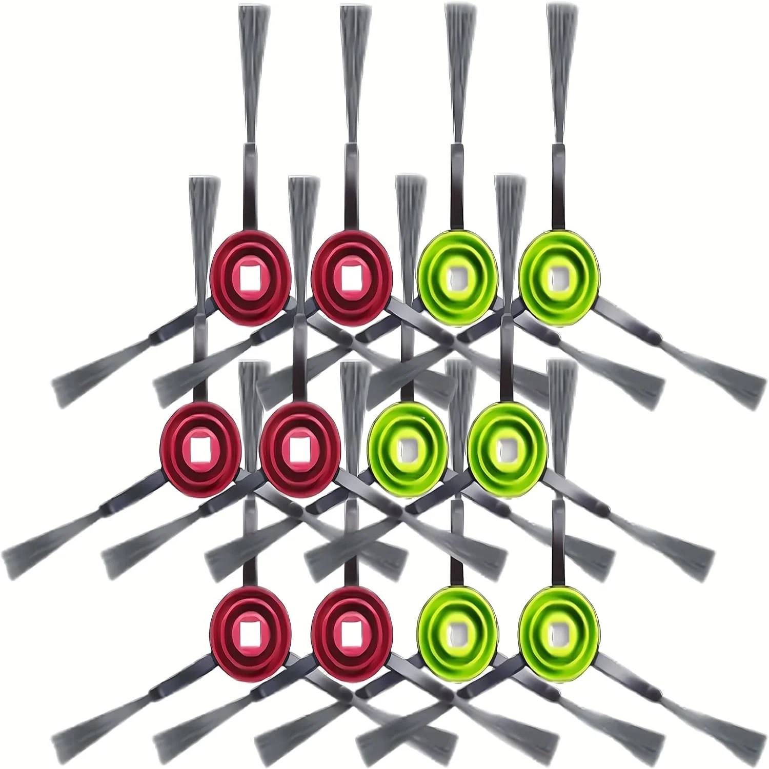 12 paquetes de cepillos laterales compatibles con Deebot OZMO 950, 920, T5, T8, T9, N7, N8, X1 Omni, T10 Plus, N10 Plus, K780, K8, K781 Ro