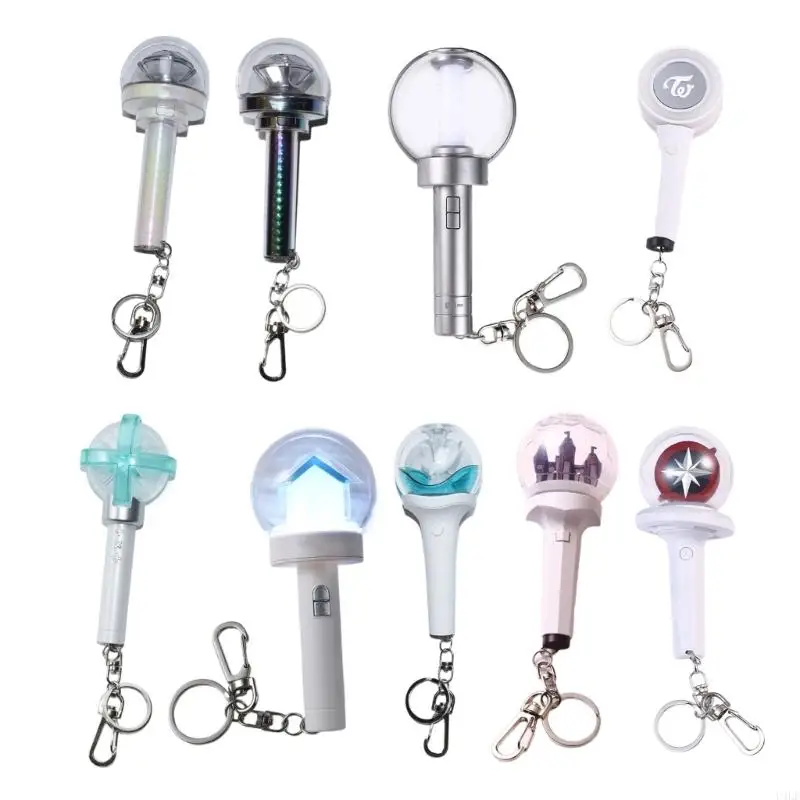 U4LF Lightweight Sturdy LED Keychain Delicate Support Stick LED Keychain Light For Fans At Concerts And Sports Event