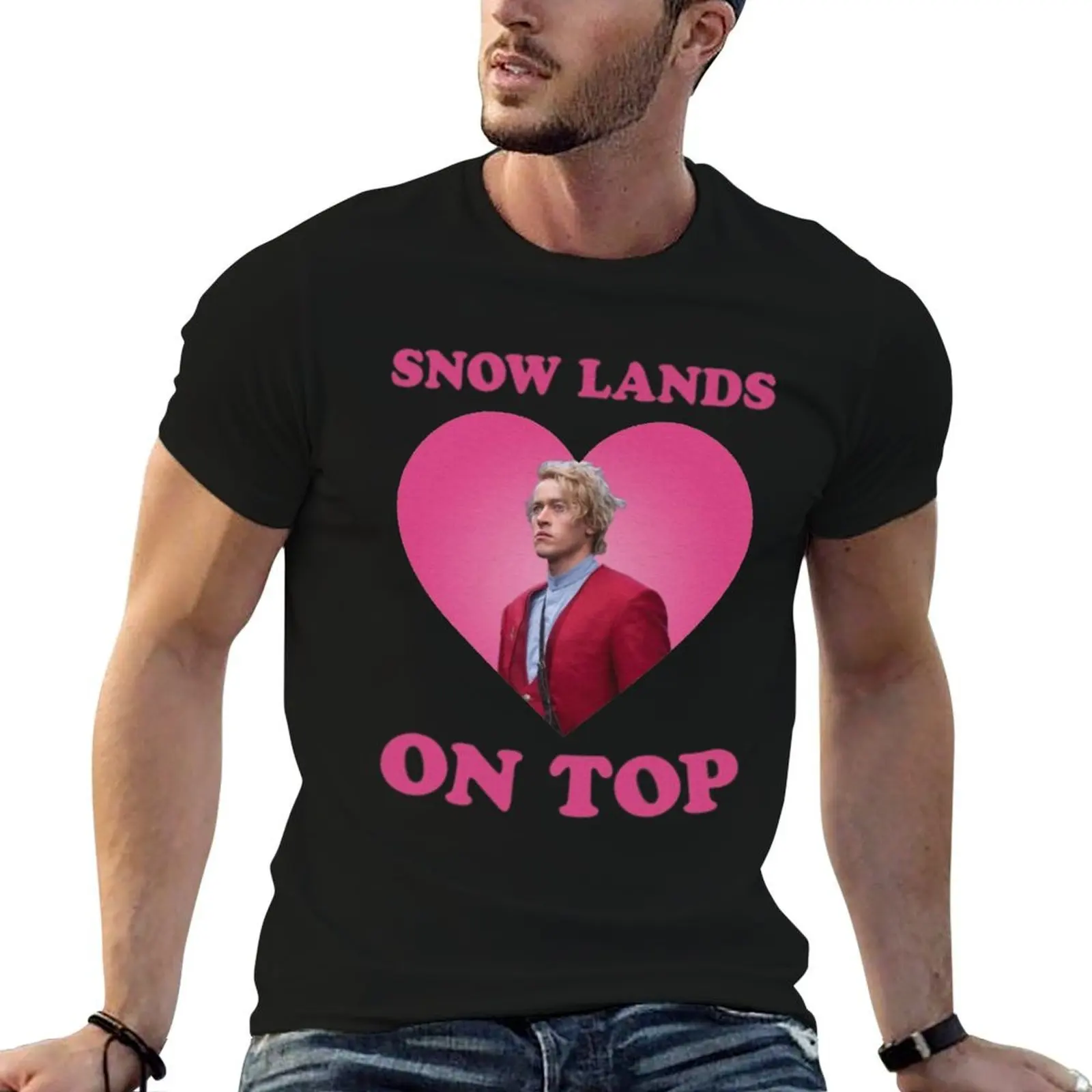 Snow lands on top Coriolanus Snow T-Shirt customs design your own cotton man t-shirts compression shirt men