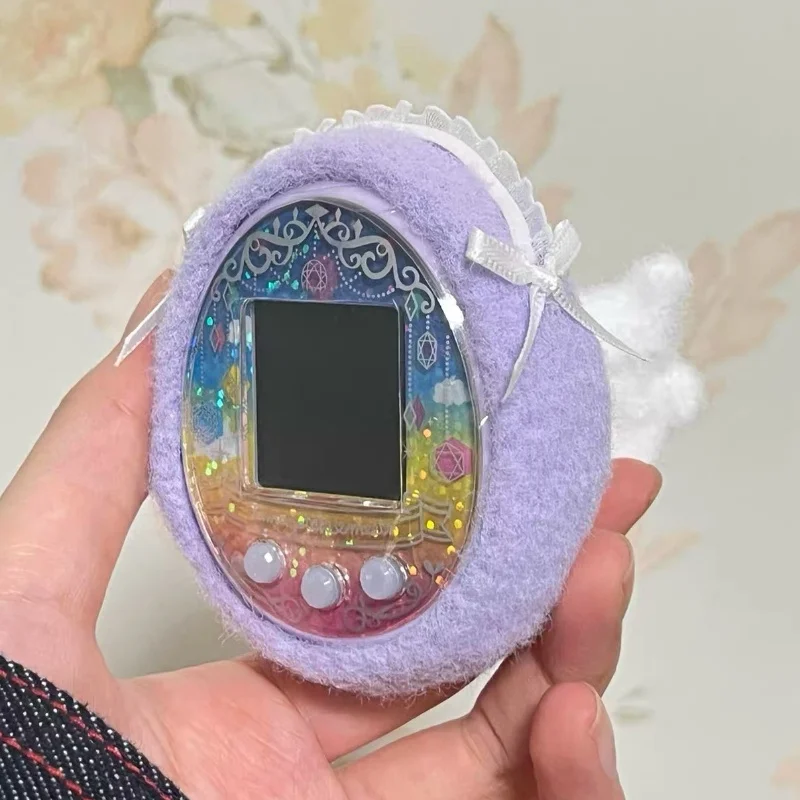 حافظة واقية لطيفة على شكل فيونكة الملاك من Tamagotchi مصنوعة يدويًا من الصوف تنطبق على Uni Smart 4u Ps Meets Mix Id Idl Pix Paradise Small Town