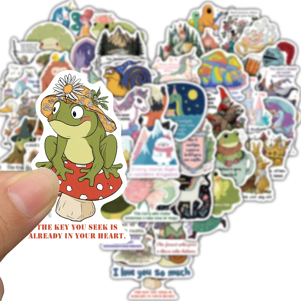 50 قطعة ملصقات ملهمة للحكاية الخيالية حقيبة الكمبيوتر المحمول القرطاسية القهوة سكرابوكينغ الديكور الأمتعة الكتابة على الجدران ملصق ﻿
