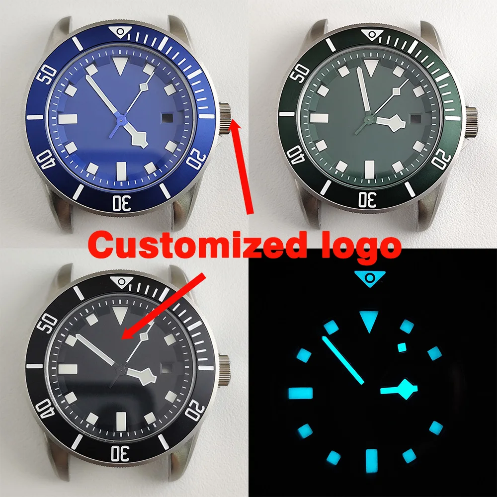 

42.5mm Miyota8215 case compatible with 8215 movement watch dial hands 8215 stainless steel case accessories