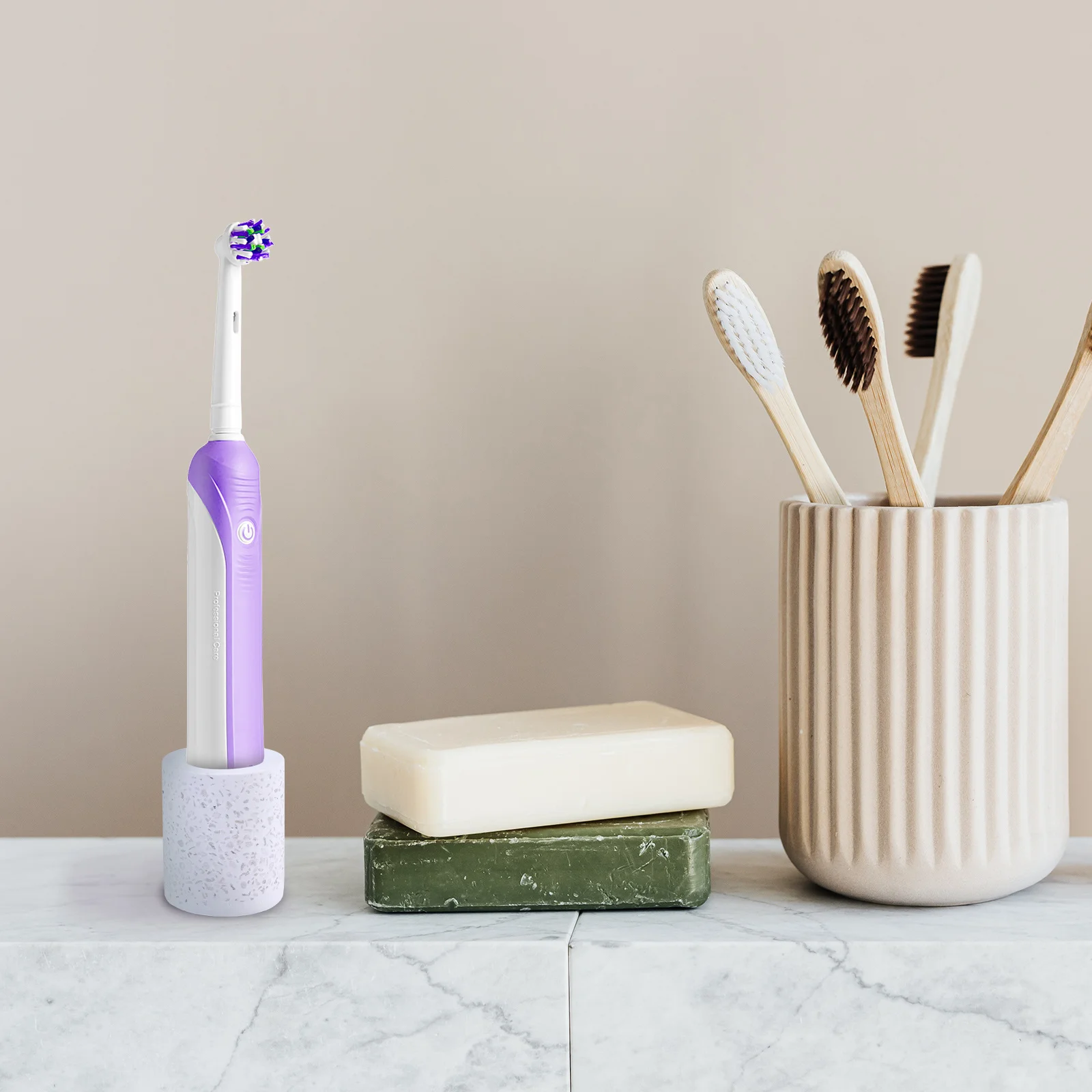 

1Pcs Diatomite Toothbrush Holder Colorful Water Absorption Toothbrush Stand Bathroom Storage Rack Clean Sanitary