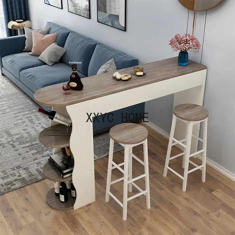 طاولات بار حديثة أثاث المطبخ المنزلي غرفة المعيشة طاولة عالية شقة صغيرة الشرفة مطعم ضوء خزانة التقسيم الفاخرة