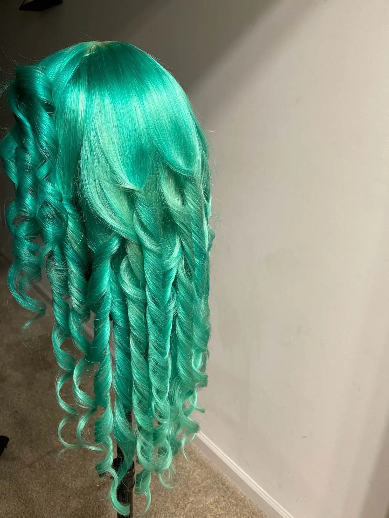 Mint Green Body Wave Lace Front Human Hair Wig Pre Plucked Transparent Lace 13X4 13X6 Frontal Wig for Women Brazilian Hair Wigs