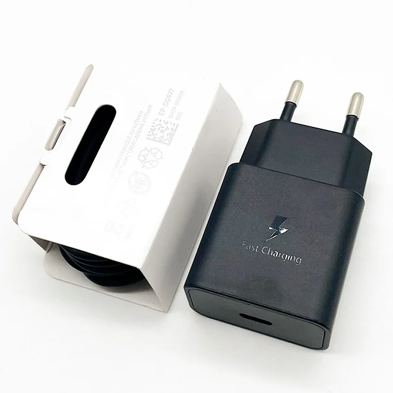 Samsung 15W Schnell-PD-Wandladegerät mit 1M USB-C-Kabel, Reiseladegerät für Galaxy A12 A13 A14 A15 A23 A32 A34 S10E S10 S9 S8 Plus – Detail 2