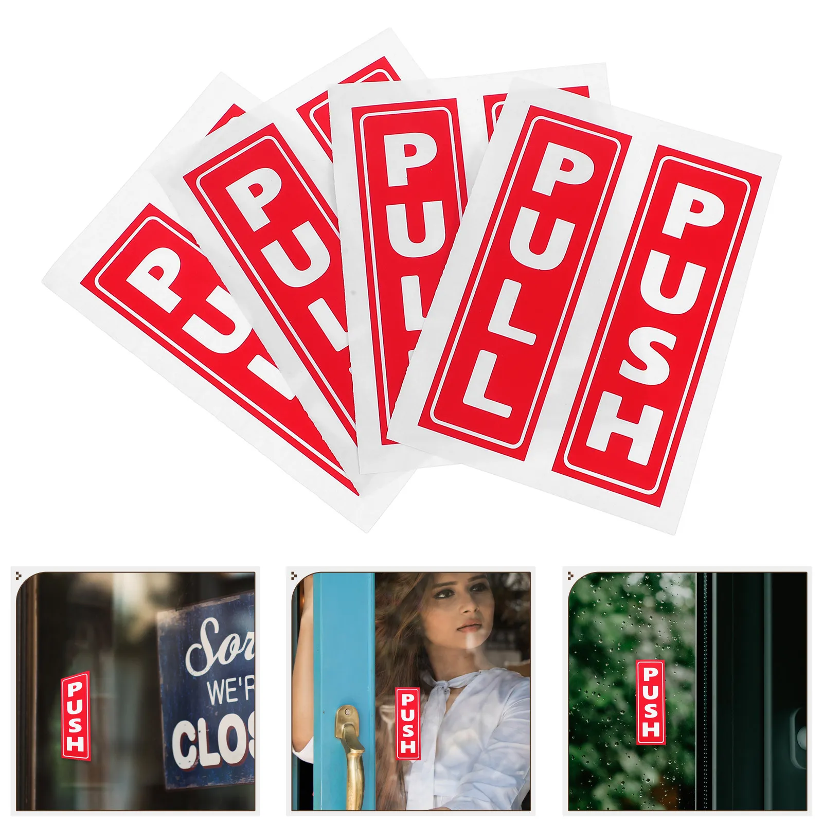 

Набор из 8 наклеек-стикеров для раздвижных дверей: предупреждающие знаки безопасности для стеклянных витрин и входных групп бизнес-предприятий