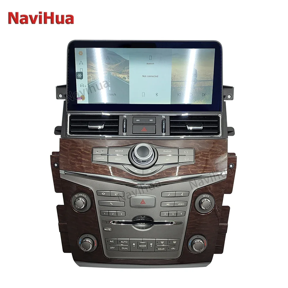 Navihua For Nissan Patrol Y62 QX56 QX80 2010-2020 12.3 inch Android13 Car Multimedia Player GPS Navigation 8Core 4+46G Carplay 