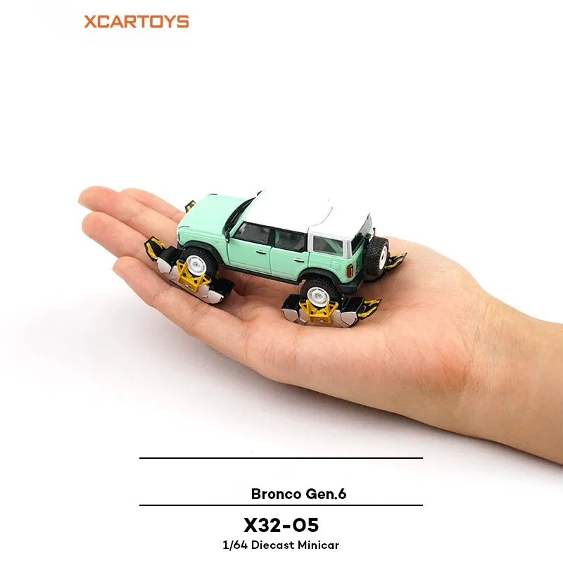 XCARTOYS Diecast 1/64 Scale Bronco Gen.6 X32-05 Alloy Simulation Car Model Boys Toy Classics Collection Display Gift