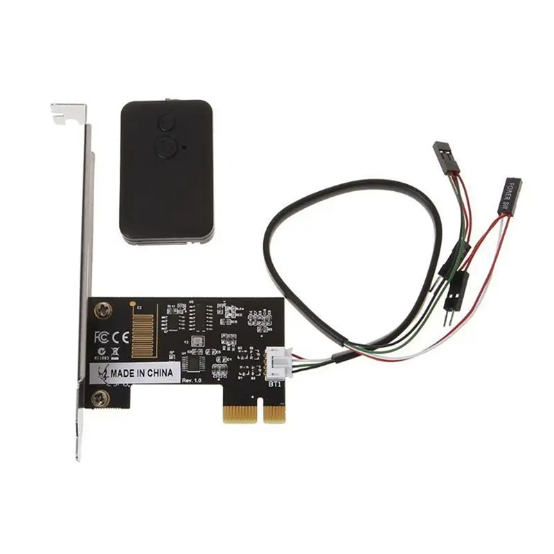!DT~D1614PCI-E Desktop PC Remote Controller 20M Wireless Restart Switch Turn on Off Wireless Computer Desktop Switch