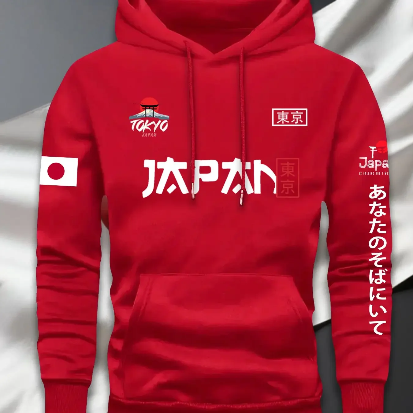 New Multi-Image Heat Transfer Japanese Multi-Color Pattern High-Quality Sweatshirt Loose Hoodie for Men Casual Couple Hoodie
