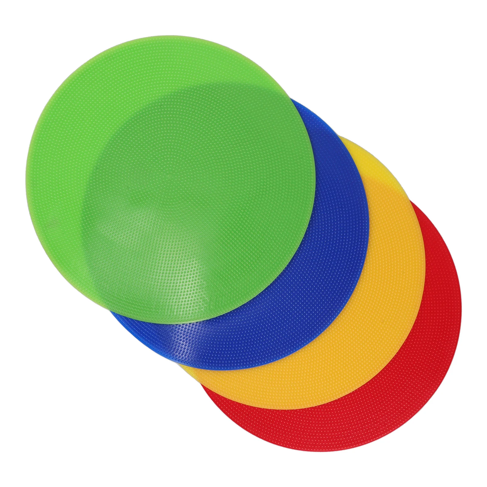 

4pcs PVC Tennis Boundary Marker Floor Circles Mats for Soccer Football Agility Training Lightweight Portable Sport