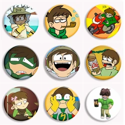 Creative Anime Eddsworld Series Soft Button Pin Funny Edd's Meme Cartoon Brooch Badge Bag Decor Accessories Fans Collect Gifts