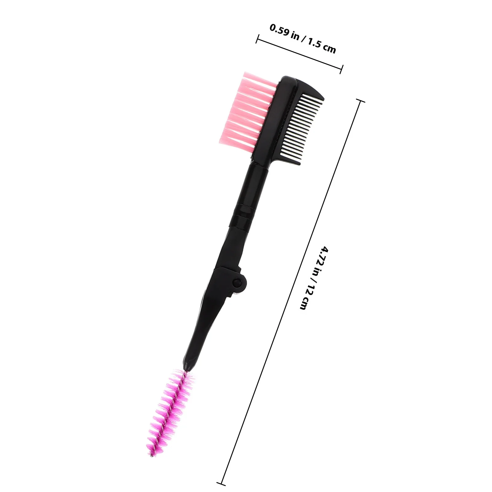 Peine para cejas plegable, rizador de pestañas de doble cabeza, herramienta de cuidado de cejas duradera portátil, cepillo de moda para mujeres y niñas, 3 uds.