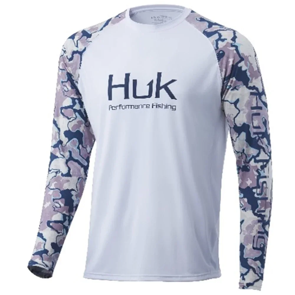 Huk Angeln Bekleidung Männer Angeln Kleidung T Shirts Langarm Sonnenschutz Uv Atmungsaktive Sommer Fisch Shirt Camisa De Pesca