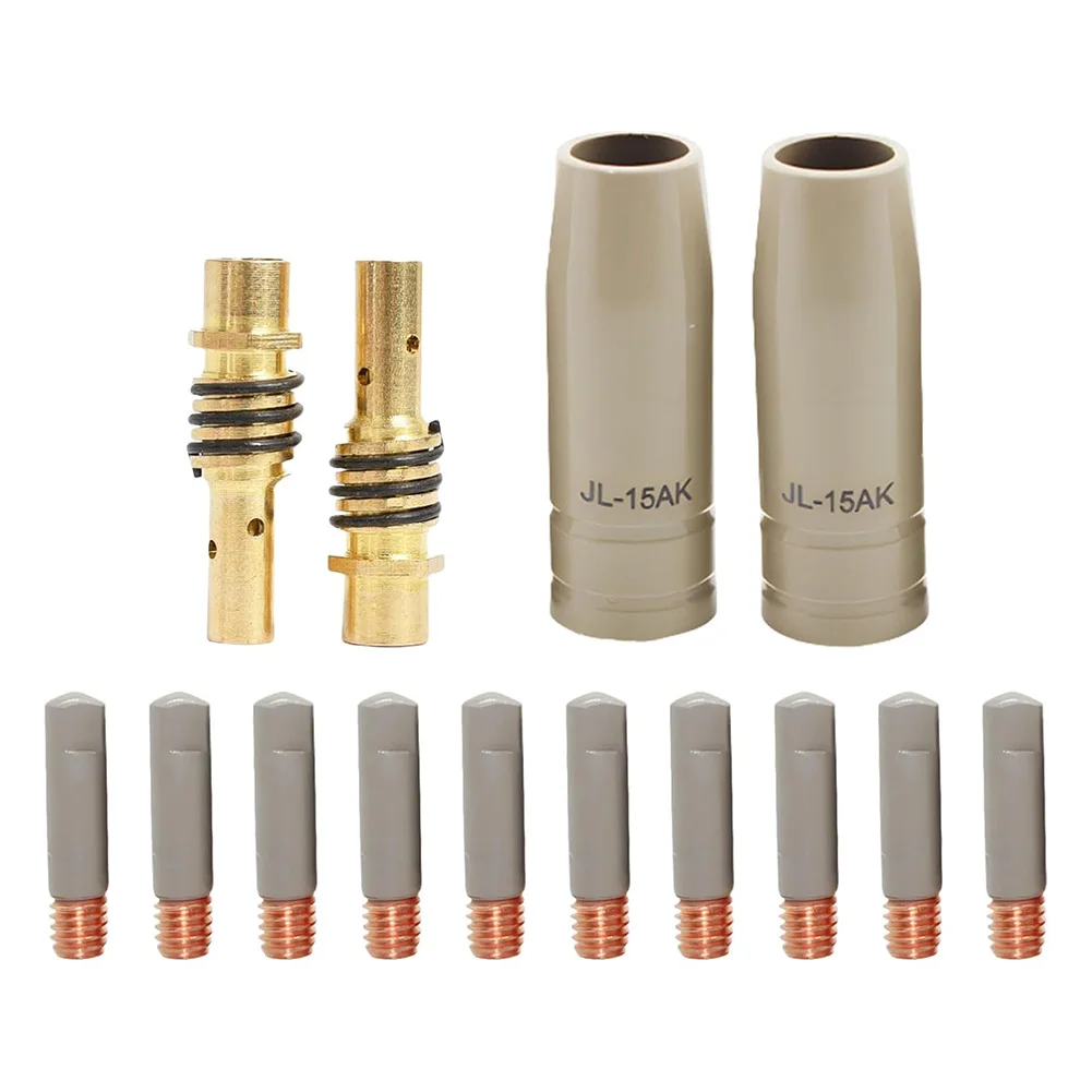 14Pcs Insulated Coated Nozzle Kit For 15AK Welding For Torch Gasless Protection Machine Accessories For Metal Working Industry