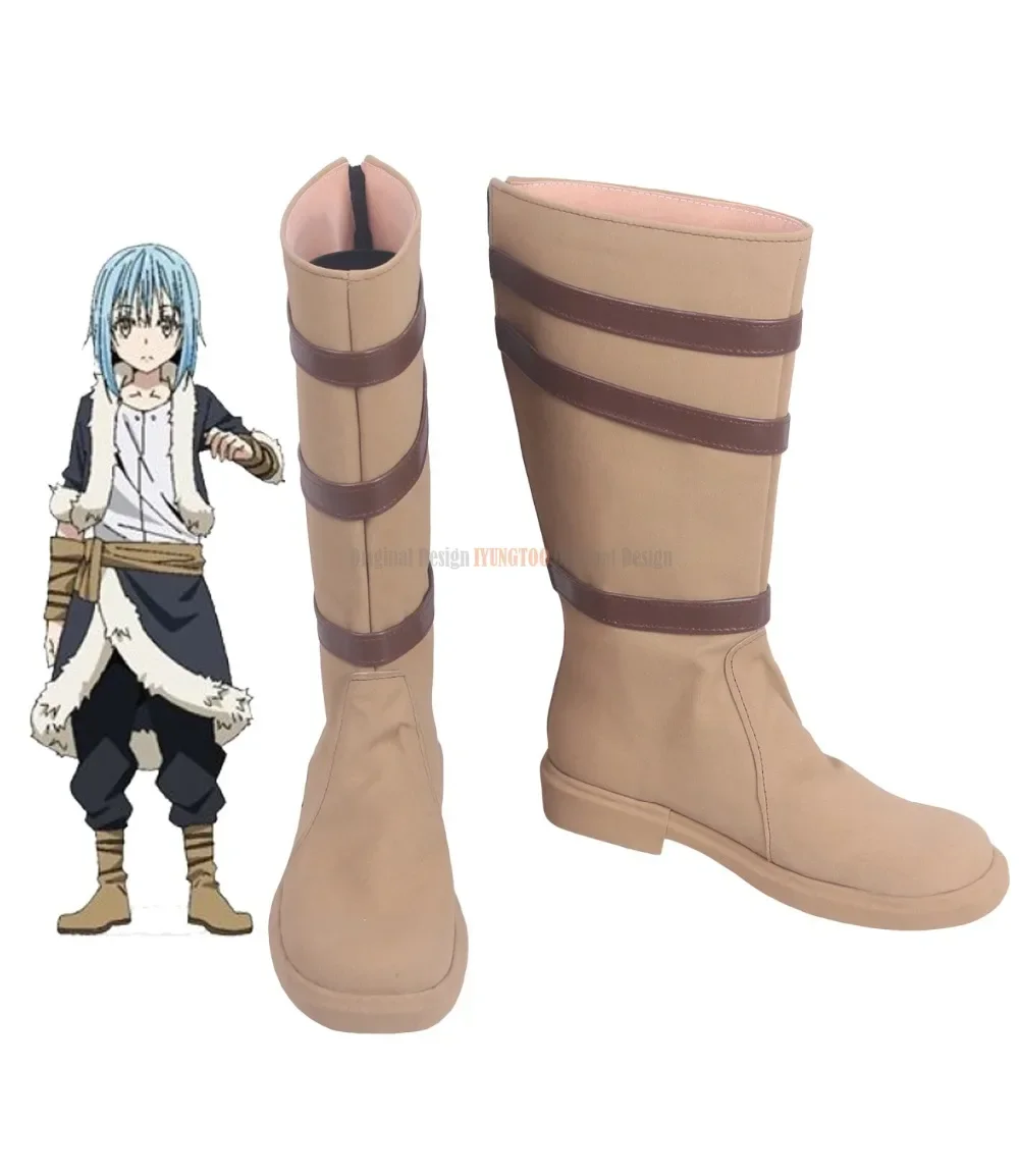 

Rimuru Tempest Shoes Cosplay That Time I Got Reincarnated As A Slime Rimuru Tempest Cosplay Boots Brown Shoes Custom Made