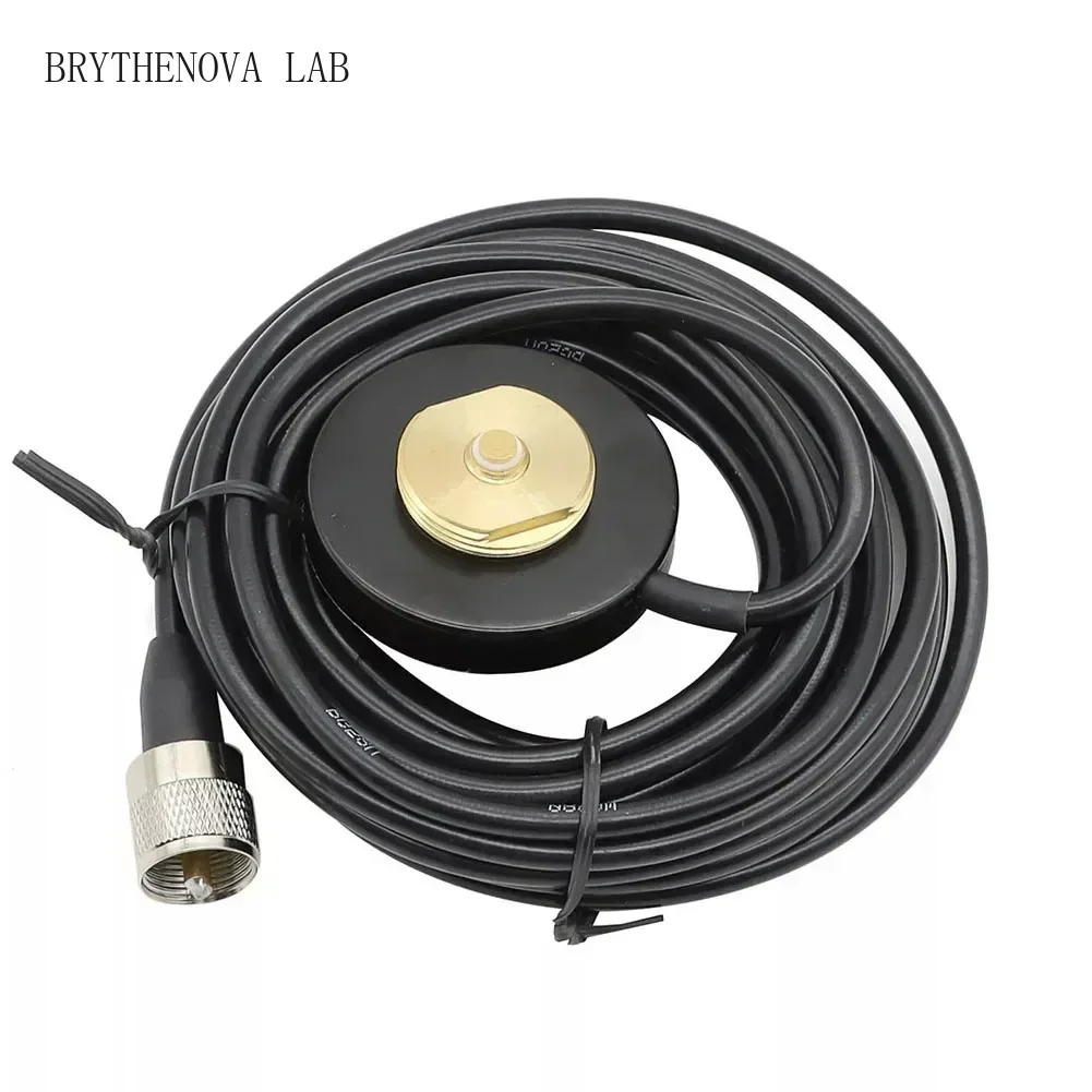 1pc NMO Magnet Antenna Mounting Antenna Base PL-259 Magnetic Plug 5M RG58 Coaxial Mini Cable NMO Mounting Base for Mobile Radios
