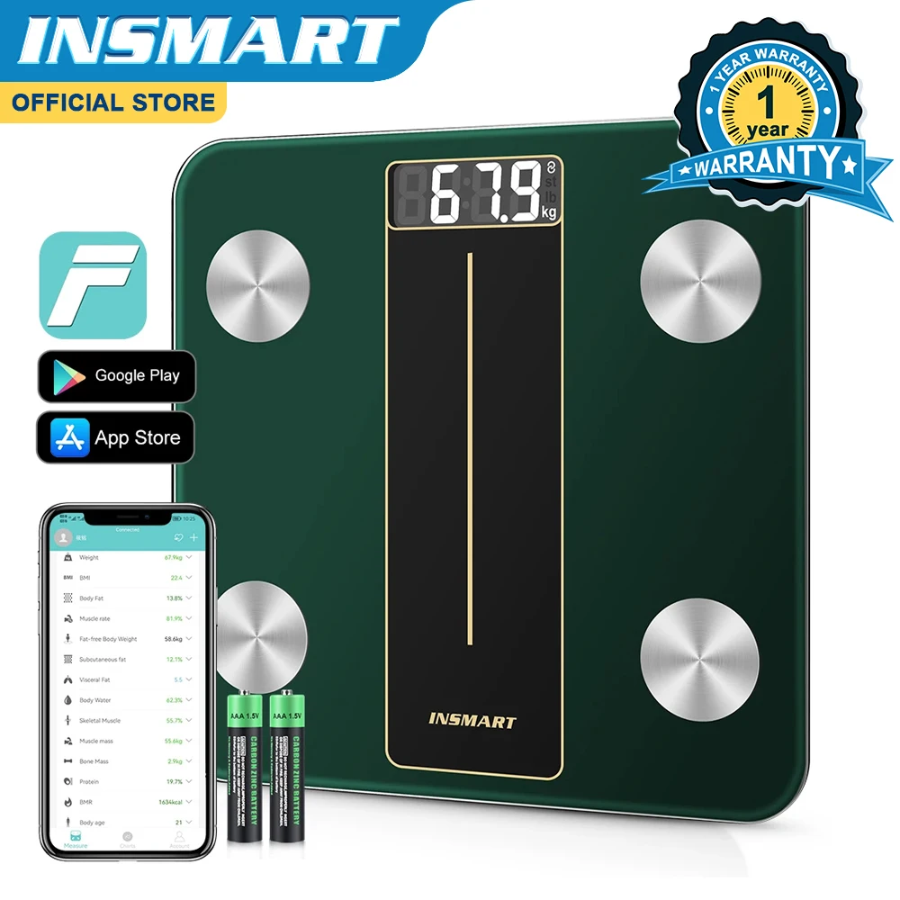 INSMART 스마트 바디 무게추 체중계 디지털 욕실 체중계 바디 구성 무게추 밸런스, 생체 임피던스 체중계, BMI 바닥 저울 Best5 INSMART 스마트 바디 무게추 체중계 디지털 욕실 체중계 바디 구성 무게추 밸런스, 생체 임피던스 체중계, BMI 바닥 저울 Best5