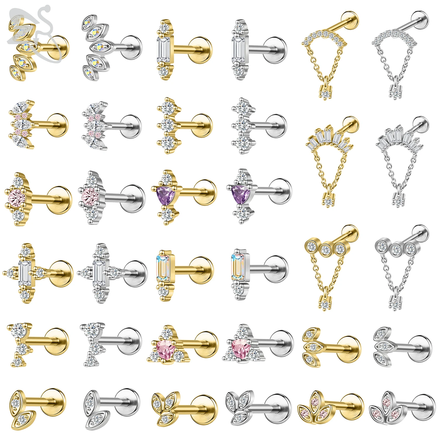 Zs 1 Pc Gold Color …