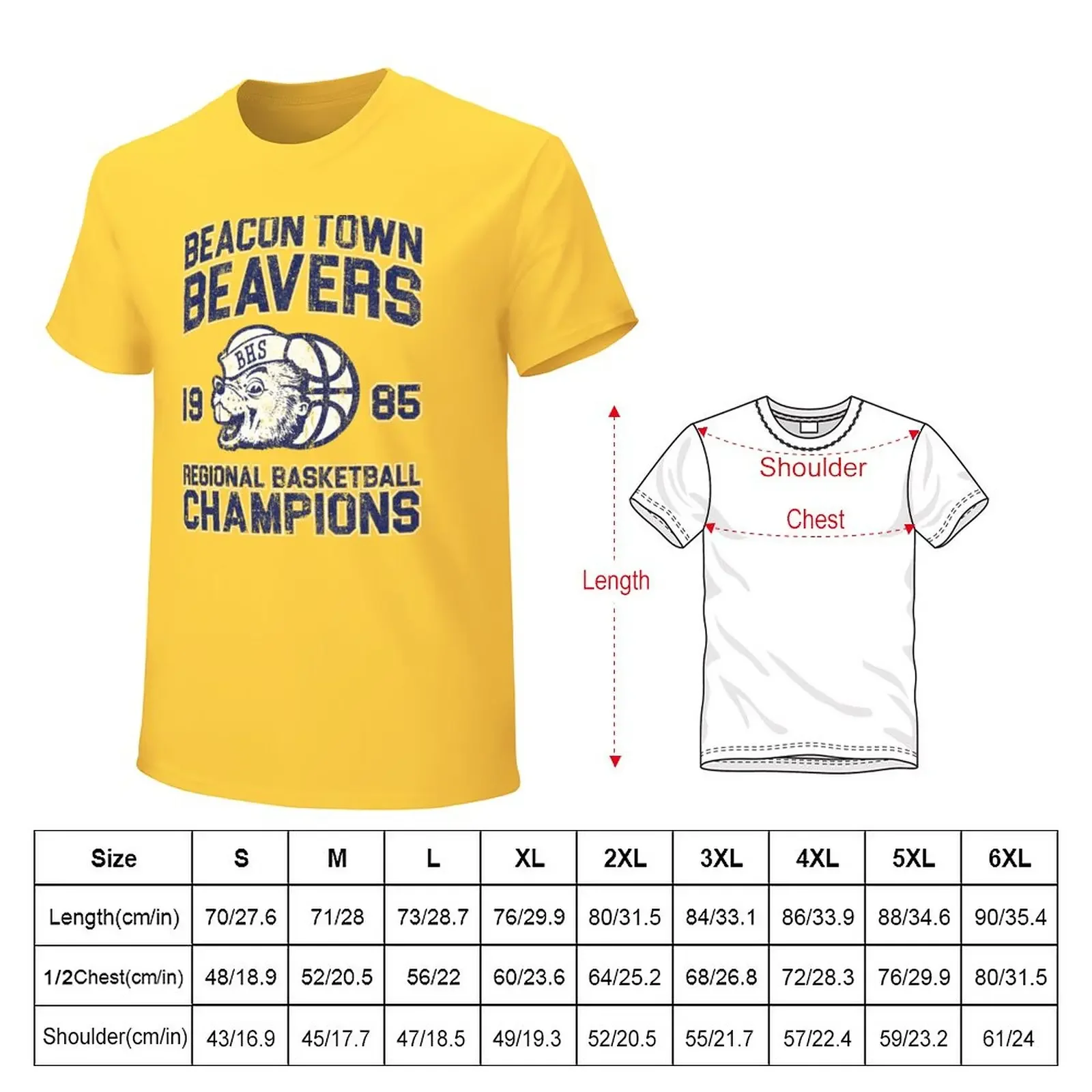 Beacon Town High School Beavers Basketball - Teen Wolf T-Shirt tops quick drying cute clothes plain t shirts men