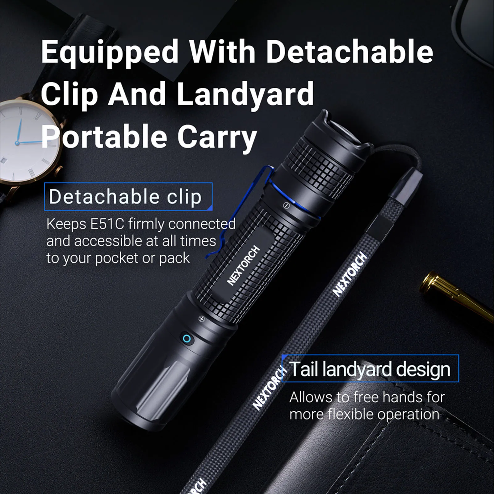 NEXTORCH E51C Linterna Táctica Recargable USB-C Alta Potencia - imagen 4