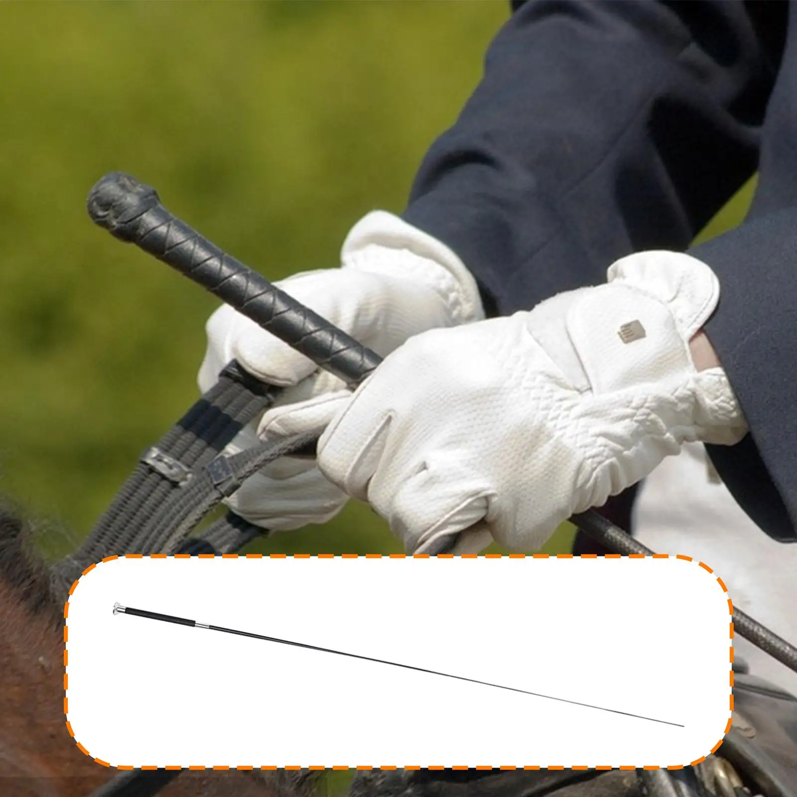 Obrázek 4: Versatile jízdní osvěta kov silon PU kůže bič pro jezdecký sportovní kůň aparatura a kůň jezdce tvoření