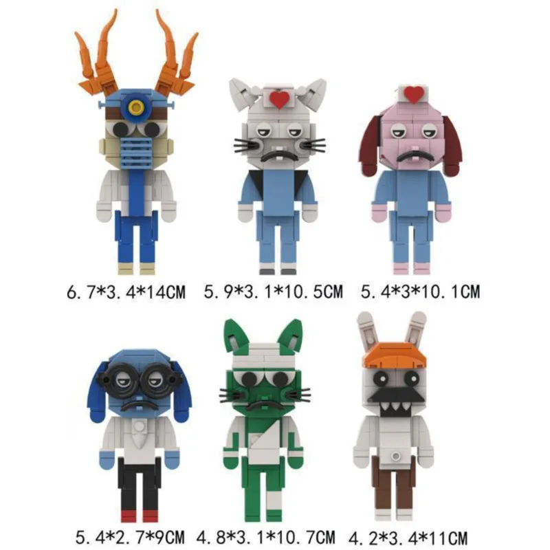 Cute Animal Hospital Building Blocks Rabbit Nurse Doctor Doll Bricks Assembly Model Toy Birthday Christmas Gift For Kids Girls