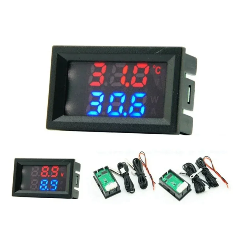 SQPP-Black 4-28V Digital Thermometer Snowmobile Candle Temperature Car Thermometer A 1Set