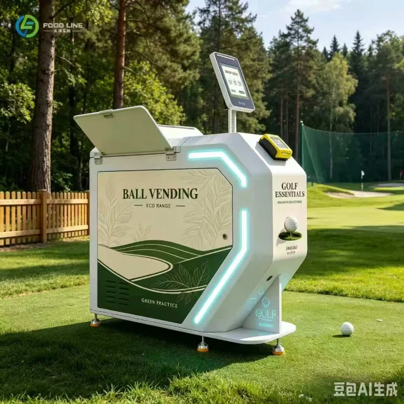 FL Customized 2026 New  Advanced Touch Monitor Golf Ball Vending Machine Smart Golf Ball Dispenser for Commercial Golf Club