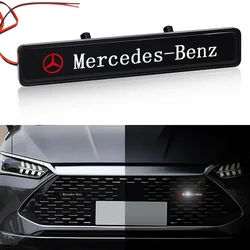 Car Front Cover Grille Lamp Emblem Decor Lightings LED light For Mercedes Benz AMG W212 A C E R Class W211 W213 W203 W205 W204