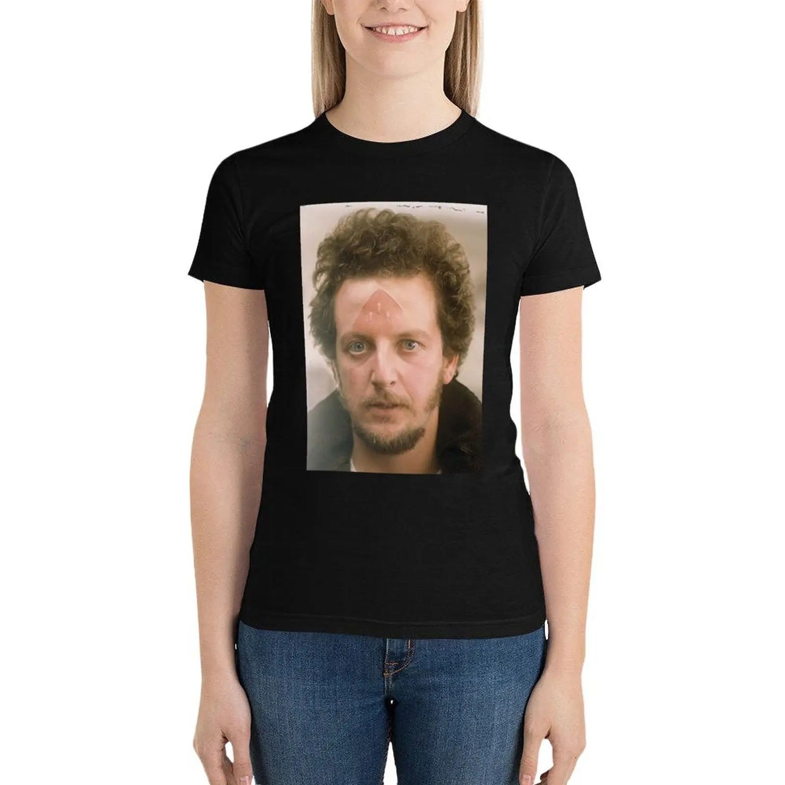 Marv from Home Alone Classic T-Shirt Female clothing aesthetic clothes funny workout shirts for Women