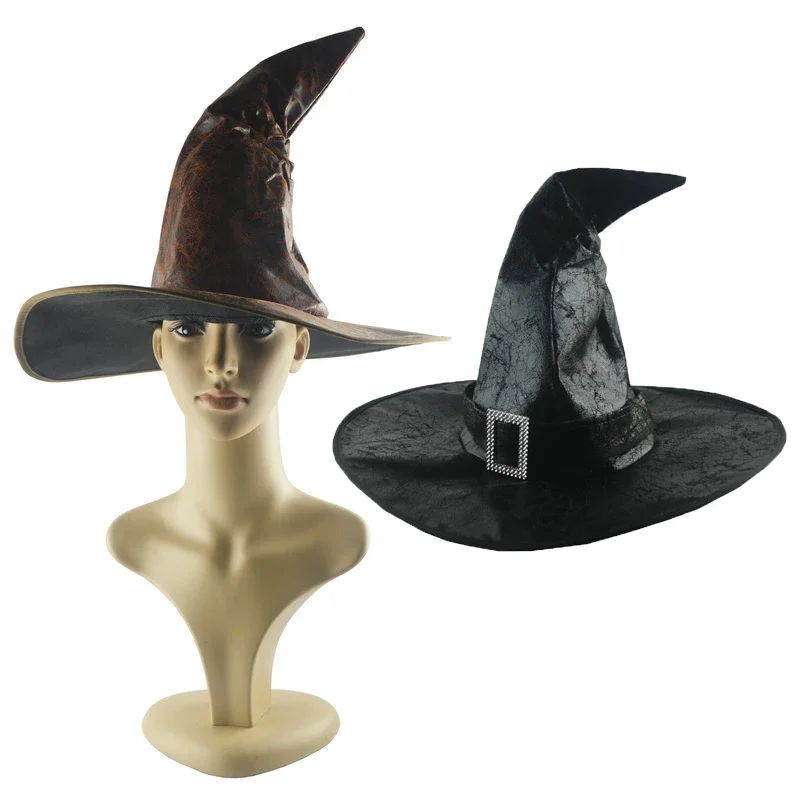 

Vintage Halloween Woman Witch Hat Costume Retro Knight Hat for Party Cosplay Christmas Mask Hat Festival Decoration Accessories