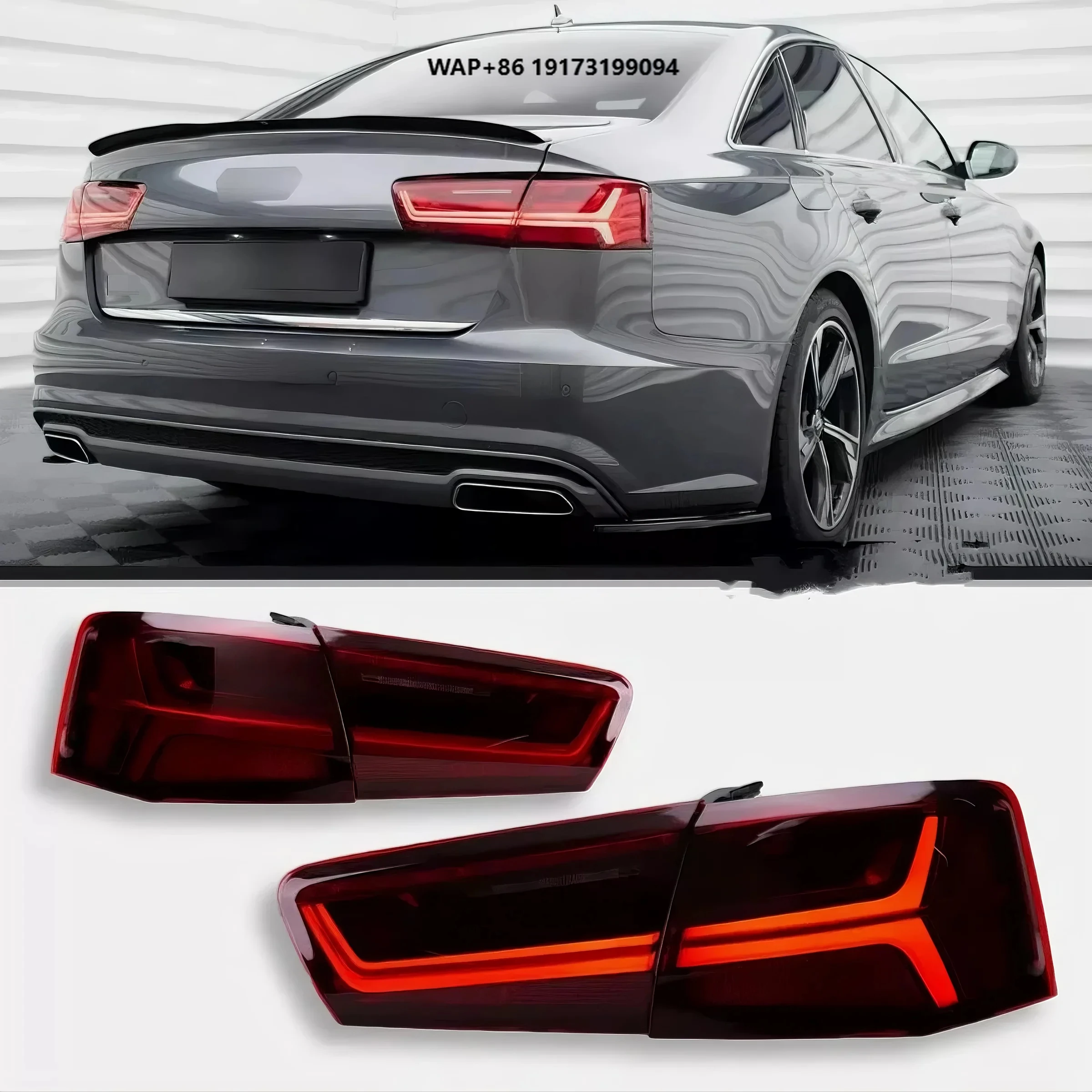 

Led Tail Lights Assembly Upgrade for Audi-A6 A6L C7 2012-2015 Dynamic Sequential Turn Signal DRL Taillights Tail Lamp Plug Play