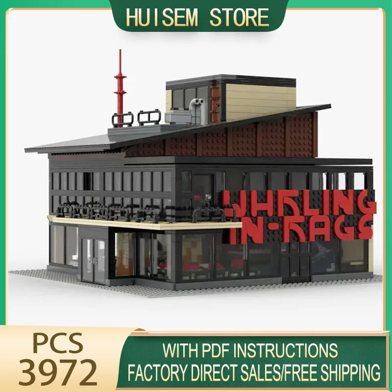 City Street View Model Moc Building Blocks Disco Game Bricks Model DIY Assembly Construction Toy Holiday Birthday Set Gifts