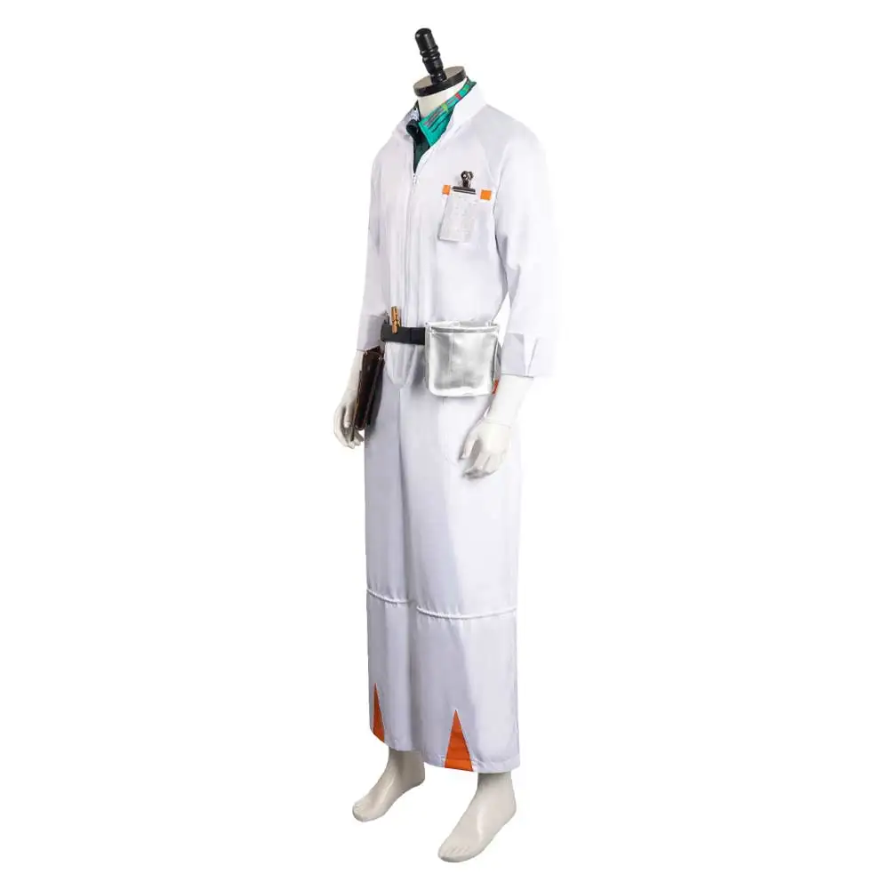 Doc Bruin Laboratorium Uniform Cosplay Kostuum Jumpsuit Hemd Tas Riem Terug Cos Toekomstige Outfits Halloween Carnaval Feestpak