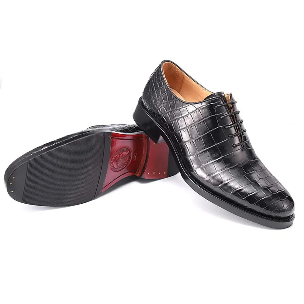 

Piliyuan Мужская официальная обувь для отдыха, мужская деловая британская мужская обувь из крокодиловой кожи на шнуровке