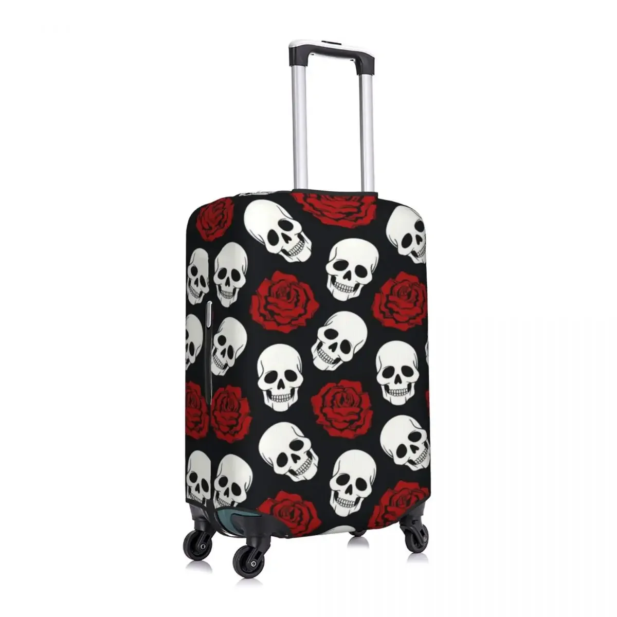 ผ้าคลุมฝุ่นป้องกันกระเป๋าเดินทางมีความยืดหยุ่นพิมพ์ลายฮาโลวีน, อุปกรณ์เสริมกระเป๋าเดินทางขนาด18-32นิ้ว