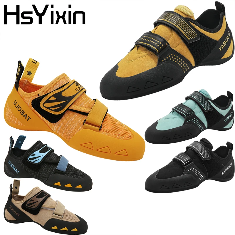

Adult Entry Level Rock Climbing Shoes Indoor Outdoor Professional Bouldering Training Shoe Breathable Anti-slip for Climbing