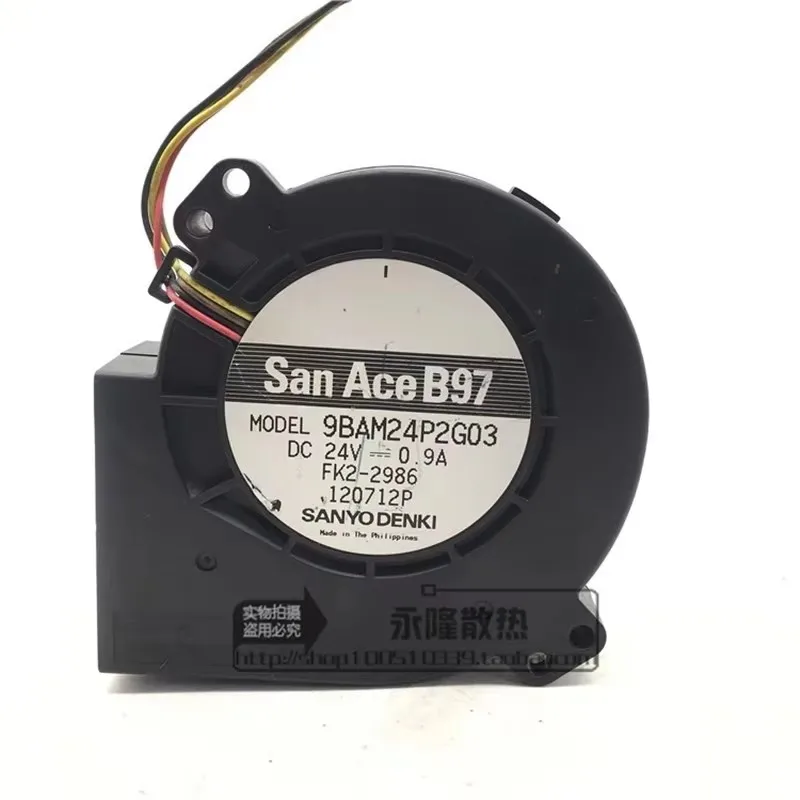 

Original 9BAM24P2G03 24V 0.9A 9733 9CM centrifugal turbine blower high air volume frequency converter cooling fan