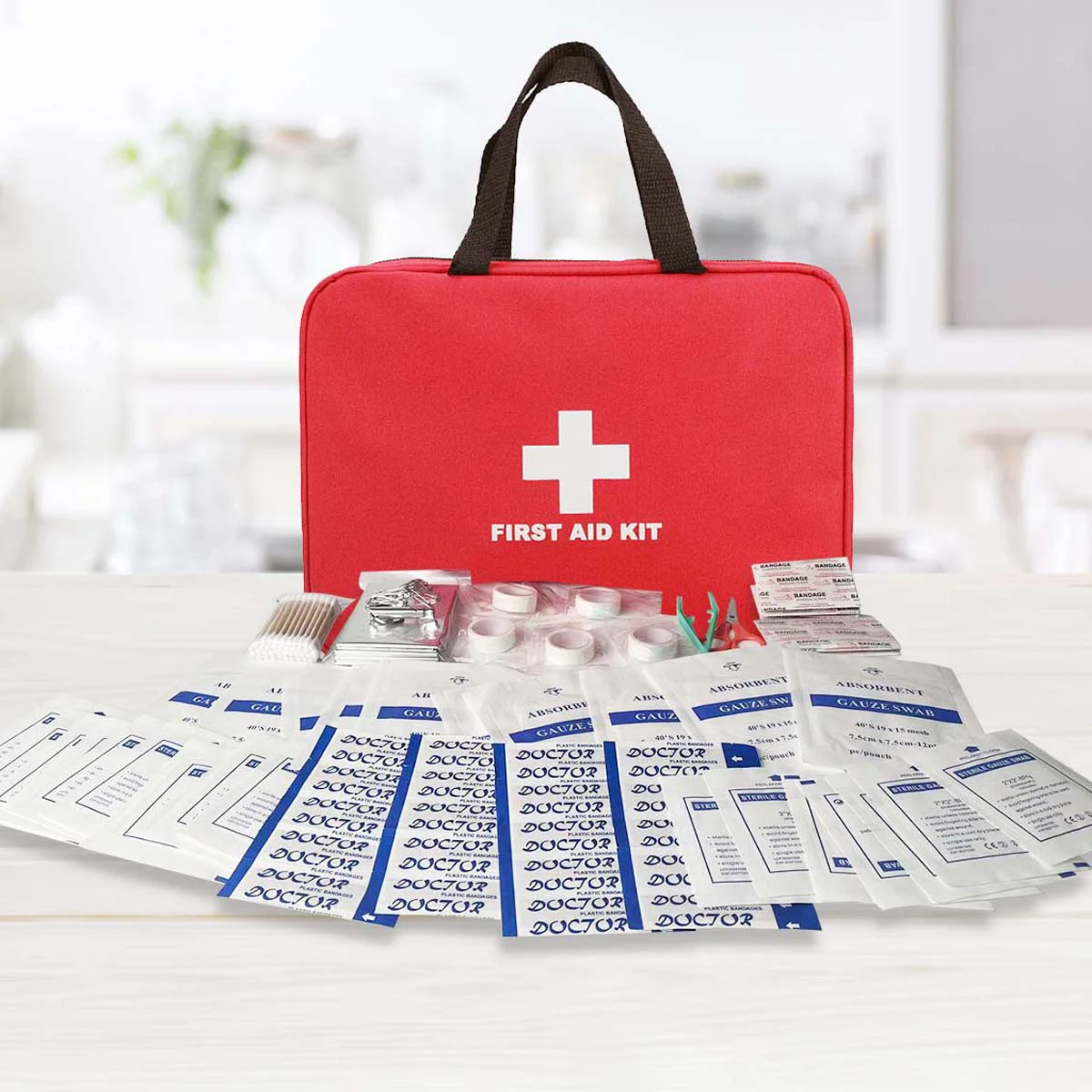 

173pcs First Aid Kit Set Travel Rescue Suitable For Families Offices Cars Outdoors Nylon Waterproof