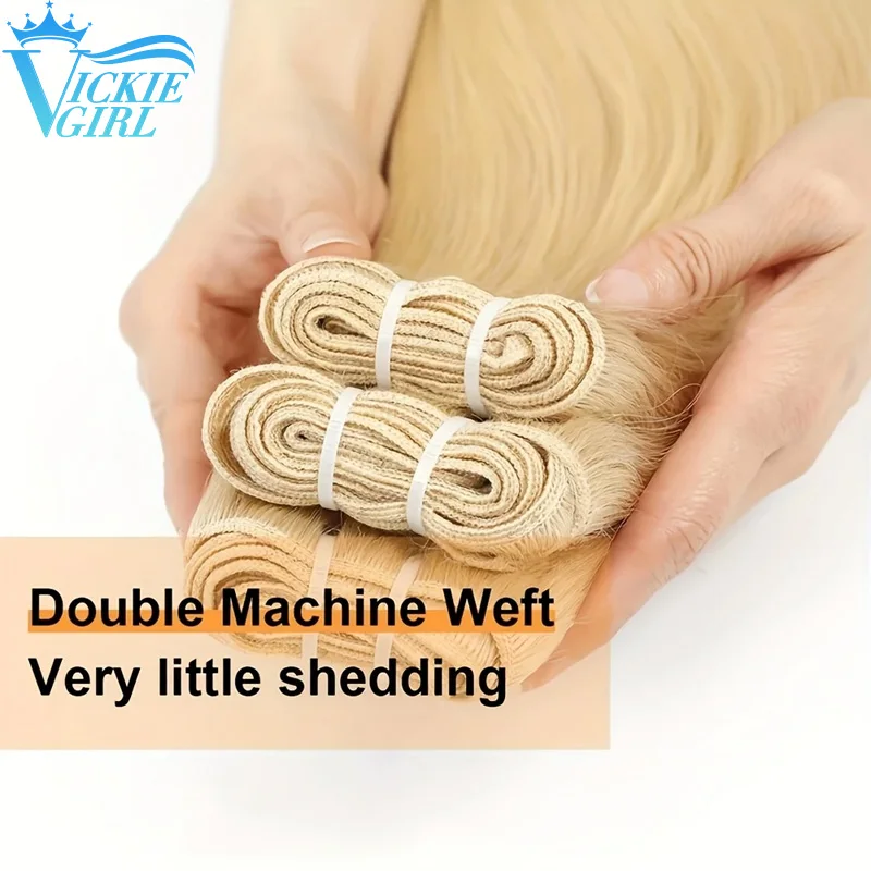 ストレート人間の髪の毛のよこ糸、アイミースキン、二重横糸、オンブルブロンドエクステンション、1個あたり100g、16〜28インチ