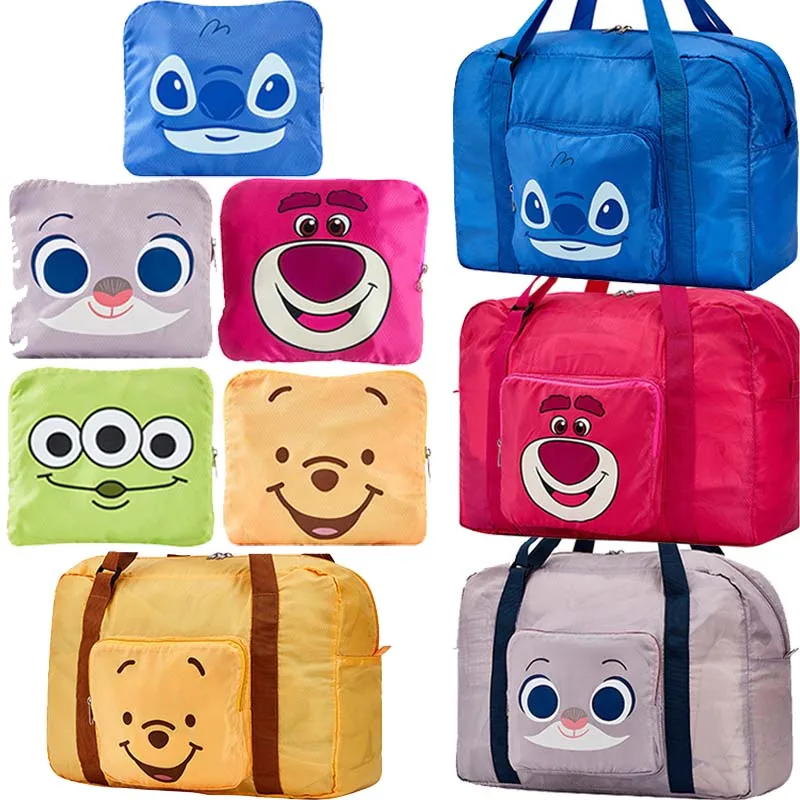 

Складная дорожная спортивная сумка Disney Stitch, легкие портативные сумки, креативная спортивная спортивная сумка большой вместимости, аксессуары для выходных