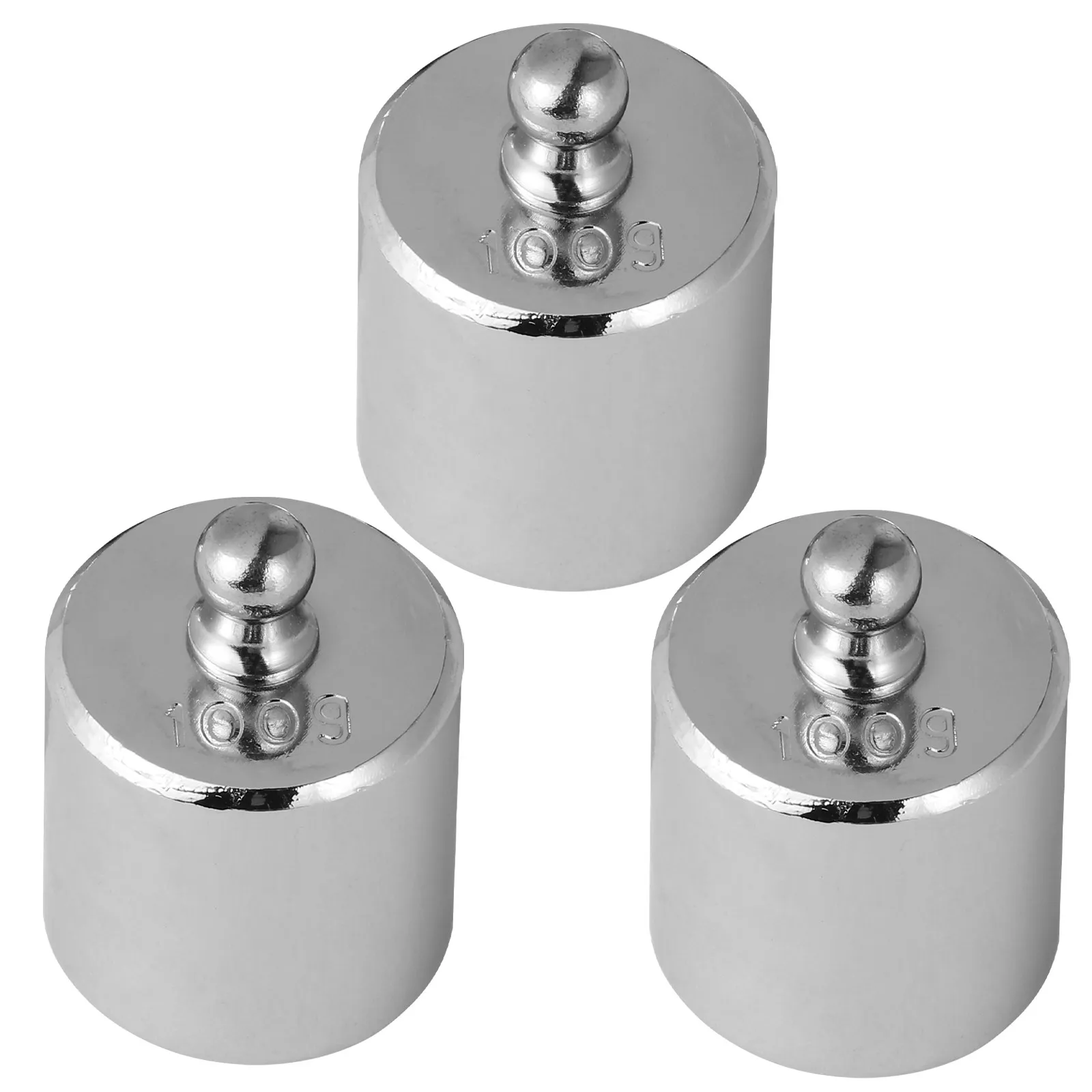 3Pcs Defect-Free Chrome-Plated Steel Calibration Weights 100G for Accurate Digital Scale Calibration Educational Instrument view 6