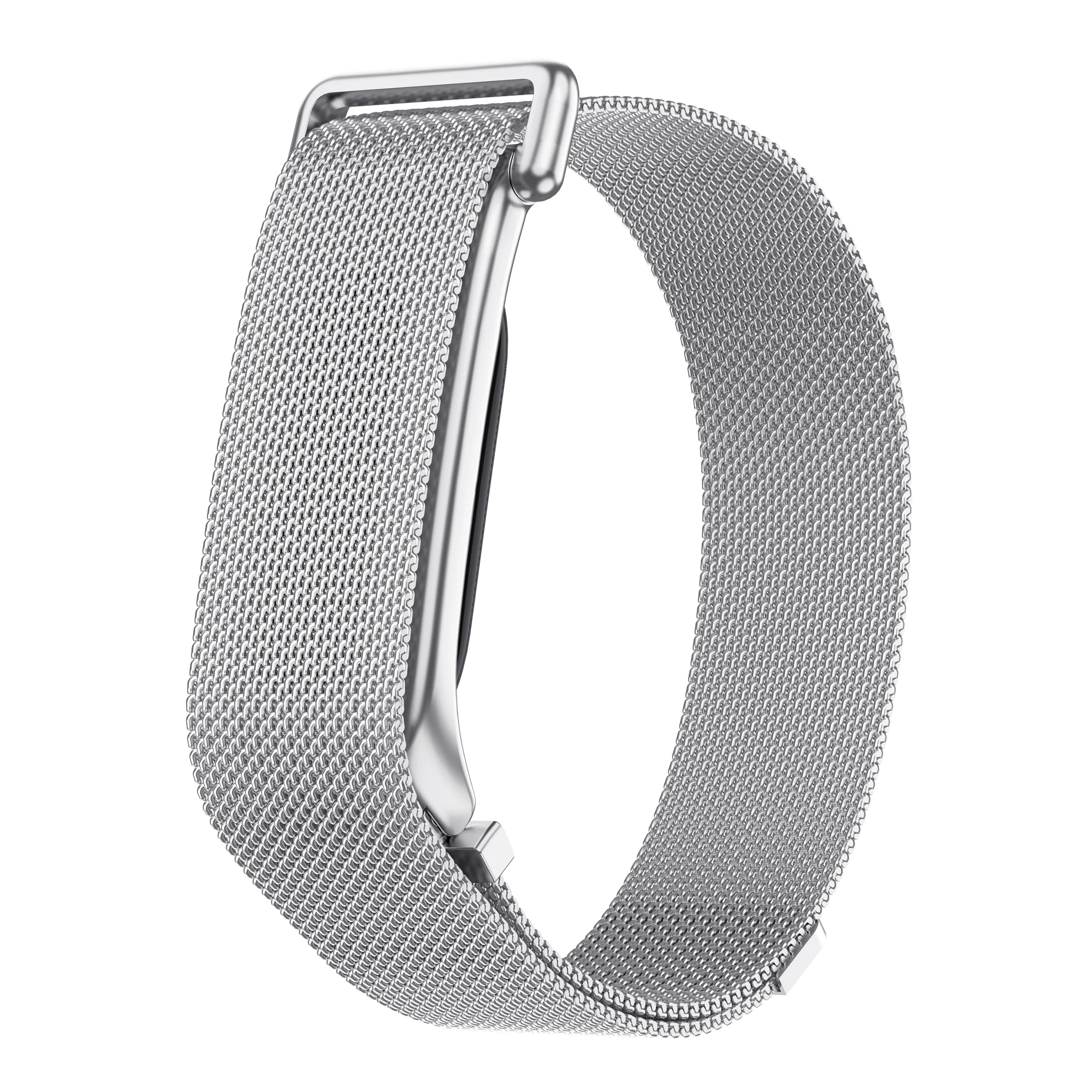 Google Fitbit Air Atmungsaktives Milanaise-Armband Schnellverschluss Verstellbares Weiches Metall-Tracker-Zubehör – Detail 24