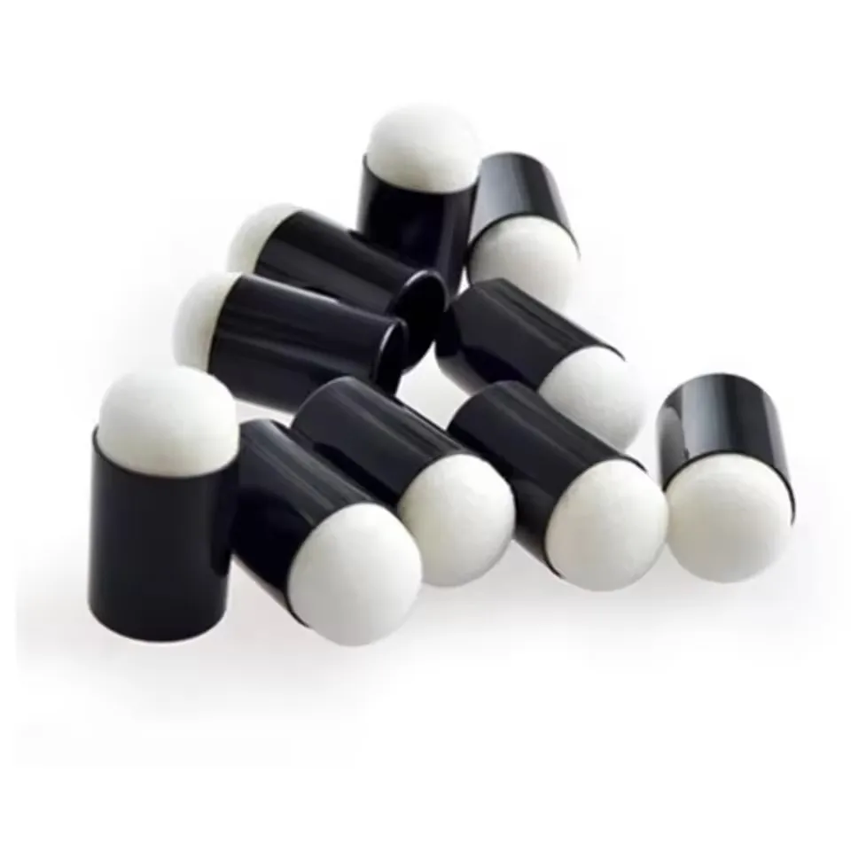 10 قطعة الإصبع الإسفنج حالة Daubers رغوة لتطبيق اللوحة الحبر ختم تلوين تولد من جديد Craft بها بنفسك الحرفية أداة فنية 15*32 مللي متر إصبع