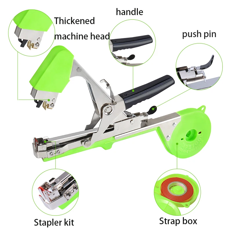 Outils de jardinage pour attacher des branches, machine à relier les tomates, outil de reliure de semis, outil de vigne, ruban adhésif pour légumes, jardin domestique, nouveau